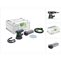 Festool ETS 125 REQ-Plus Exzenterschleifer 250W 2mm Hub 125mm im Systainer + Zubehör ( 574636 ) + extra Staubfangbeutel