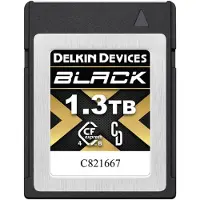 Delkin Geräte CFexpress Typ B 4.0 Speicherkarte – 1,3 TB – Schwarz