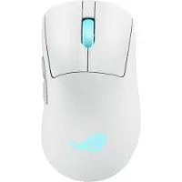 Asus ROG Keris II Origin WHT, rechts, Optisch, RF Wireless + Bluetooth + USB Type-A, 42000 DPI, Weiß