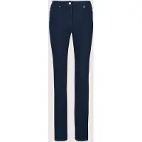MADELEINE Regular-fit-Jeans "Denimhose Schmale Jeans im Five-Pocket-Style" Mit "M"-Stickerei auf der Gesäßtasche
