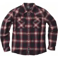 WCC Outlaw Flannel Hemd Herren VISKOSE rot, L