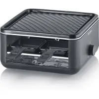 Severin RG 2360, 4 Person(en), Schwarz, 245 x 245 mm, Drehregler, 1,95 m, 800 W