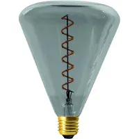 Naeve LED-Lampe Dilly E27 4W 2200K dimmbar, grau getönt