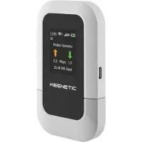 Keenetic Roamer 4G (KN-5110) Mobiler 4G-Hotspot mit Wi-Fi 6, Mobilfunknetzwerkmodem, Schwarz, Grau, 802.11b, 802.11g, Wi-Fi 4 (802.11n), Wi-Fi 6 (802.11ax), Einzelband (2,4GHz), 4G, LTE