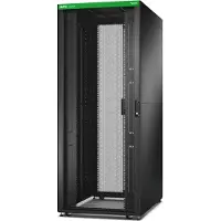Schneider Electric ER8212 Easy Rack 800mm/42HE/1100mm mit Dach, Seitenwand, Rollen, Füßen und 4 Halterungen, ohne Boden, schwarz