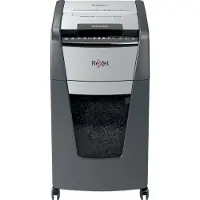 Rexel Optimum AutoFeed+ 300M Aktenvernichter P5, Vollautomatik, Mikroschnitt 2 x 15 mm, 60 l, 300 Blatt Schnittleistung, mit Rollen, schwarz