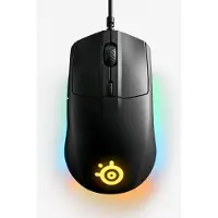 SteelSeries Rival 3, rechts, Optisch, USB Typ-A, 8500 DPI, 1 ms, Schwarz