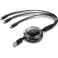 Vention TRJBBE, USB A, USB C/Lightning, USB 2.0, Schwarz