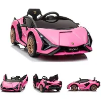Es-toys Kinder Elektroauto Lamborghini Sian EVA-Reifen Flügeltüren Scheinwerfer