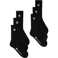 Champion Kurzsocken "Socken 6er Pack", Damen, Gr. 39-42, schwarz, Obermaterial: 70% Baumwolle CO. 28% Polyester PES. 2% Elasthan EL., Socken Kurzsocken