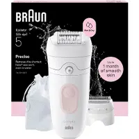 Braun Silk-épil 5 Silk·épil 5 5-041, Weiß, 28 Pinzette, MicroGrip, 100 - 240 V, 50/60 Hz, Integrierte Batterie