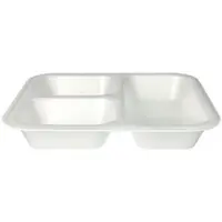 Papstar Starpak 50 Siegelschalen, XPS 4,2 cm x 24,5 cm x 26,5 cm weiss laminiert