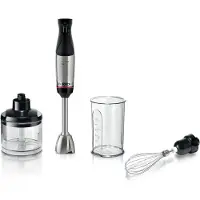 Bosch Serie 6 MSM6M621 Stabmixer, 0,5 l, 1000 W, Schwarz, Edelstahl
