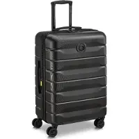 Delsey AIR ARMOUR, Karre, Harte Schale, Schwarz, 4 Rad/Räder, Rollenwalze, TSA-Kombinationsschloss