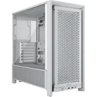 Corsair FRAME 4000D, Midi Tower, PC, Weiß, ATX, EATX, micro ATX, Mini-ITX, Kunststoff, Stahl, Gehärtetes Glas, Gaming