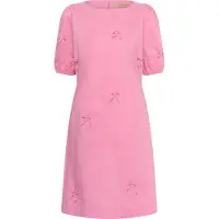 Culture Midikleid "Damen Kleid CUajda", Damen, Gr. XL, N-Gr, pink (begonia pink), Obermaterial: 65% Baumwolle CO. 33% Polyester PES. 2% Elasthan EL., Kleider Midikleid