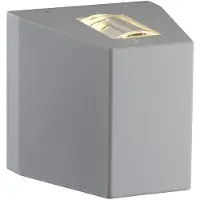 SLV OUT BEAM LED Wandleuchte Silbergrau 229664