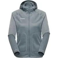 Mammut - Women's Crag ML Hooded Jacket - Fleecejacke Gr S grau
