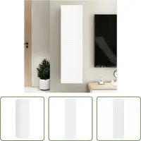 The Living Store TV-Schrank Weiß 30,5x30x110 cm Holzwerkstoff