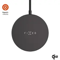 FIXED Induktives Ladegerät, Qi2, 15W, mit MagSafe, MagPad Slim, Schwarz