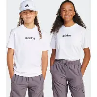 Adidas T-Shirt "J LIN TEE 160" für Kinder, mit Rundhalsausschnitt, ohne Verschluss, aus Baumwolle