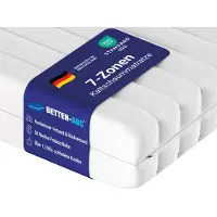 Betten-ABC KSP-500 XXL, Matratze in Härtegrad H4 Kaltschaummatratze in Härtegrad 4, Bezug waschbar, Größe: 100x200