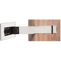 Caratec Flex CFA102L TV-Halter seitlicher Auszug mit Pushlock Ver- und Entriegelung, silber