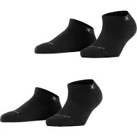 Burlington Sneakersocken "Everyday 2-Pack", Damen, Gr. 36-41, schwarz (schwarz (3000)), Obermaterial: 72% Baumwolle CO. 25% Polyamid PA. 3% Elasthan EL., glatt, Socken Sneakersocken