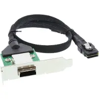 InLine SAS low profile PCI Slotbl. m. Kabel, ext. SFF-8088/int. SFF-8087, 0,5m