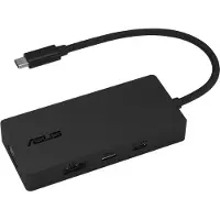Asus 4 in 1 USB-C Dock DC110, Kabelgebunden, USB 3.2 Gen 2 (3.1 Gen 2) Type-C, 100 W, 1000 Mbit/s, Schwarz, 10 Gbit/s