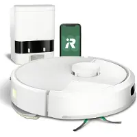 iRobot Roomba 105 Combo, Beutellos, Weiß, Rund, 3 Rad/Räder, 2.4 - 5 GHz, Teppich, Linoleum, Kacheln
