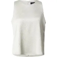 s.Oliver BLACK LABEL Blusentop Sommerbluse / Ärmellos mit feiner glänzender Struktur