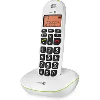 Doro PhoneEasy 100w duo, DECT-Telefon, Freisprecheinrichtung, 20 Eintragungen, Anrufer-Identifikation, Weiß