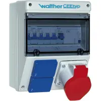 Walther Werke Steckdosenkombination Kunststoff, Wandgeh. 6921109