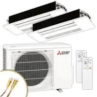 Mitsubishi Multisplit Klimaanlage Decke | MLZ-KP | 2x3,5 kW | Quick-Connect