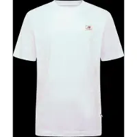 New Balance T-Shirt "WOVEN LABEL T-SHIRT", Herren, Gr. XL, weiß, Obermaterial: 100% Baumwolle, Shirts T-Shirt, aus Baumwolle, auch in großen Größen