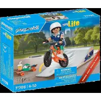 Playmobil Snowboarder Mit Rampenbau-spiel