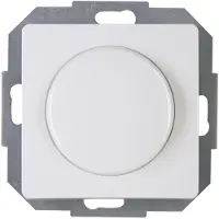 Kopp PARIS Unterputz Schalter - Kombigerät-Druck-Wechselschalter, Basiselement / Phasenanschnitt RL 7-110W/VA, Softrastung / 230