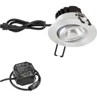 EVN Lichttechnik P-LED Einbauleuchte 230V 3000K alu/pol PC650N91402