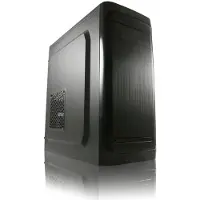 LC-Power 7034B, Midi Tower, PC, Schwarz, ATX, micro ATX, Mini-ATX, Metall, 14,5 cm