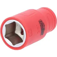 Ks Tools 117.5217, Steckschlüsselbuchse, Rot, 1 Kopf/Köpfe, 3/8", Metrisch, 17 mm
