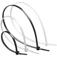 Legrand 032039 Kabelbinder Colring, farblos, innenverzahnt, 3,5 x 280 mm (Breite x Länge) - 100 Stück