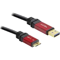 DeLOCK 5.0m 3.0 USB A-micro-B, 5 m, USB A, Micro-USB B, USB 3.2 Gen 1 (3.1 Gen 1), Männlich/Männlich, 5 Gbit/s