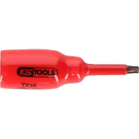 Ks Tools 1/2" Bit-Stecknuss mit Schutzisolierung für Torx-Schrauben, kurz - 117.2443