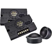 Sinuslive Neo-30 Hochtöner Set mit Frequenzweichen, 28 mm Kalottenmembran, 2.500