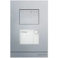 Busch-Jaeger A21051P1-A-03 Außenstation Audio, 1-fach, aluminium 2TMA200010A0001 A21051P1A03