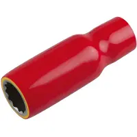 Ks Tools 3/8" Stecknuss mit Schutzisolierung, lang - 117.1091