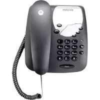 Motorola CT1, Analoges Telefon, Kabelgebundenes Mobilteil, 20 Eintragungen, Schwarz