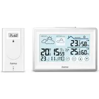 Hama 00222228, Weiß, Innen-Hygrometer, Innen-Thermometer, Außen-Hygrometer, Außen-Thermometer, Hygrometer, Thermometer, Hygrometer, Thermometer, 20 - 95%, 20 - 95%