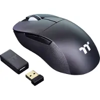 Thermaltake GMO-DMS-HYOOBK-01, rechts, Optisch, RF Wireless + Bluetooth, 19000 DPI, Schwarz